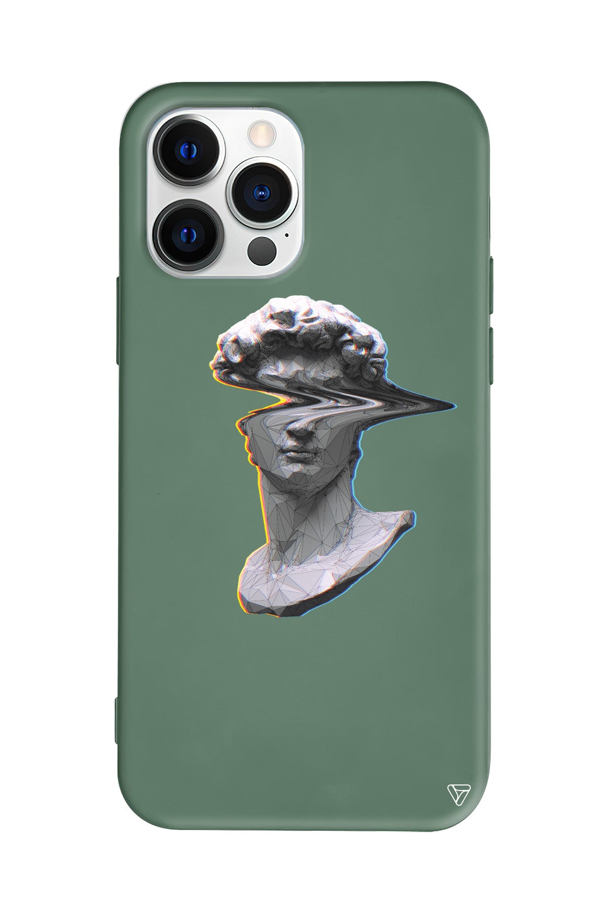 Glitch David Lansman Model İçi Kadife Silikon Telefon Kılıfı