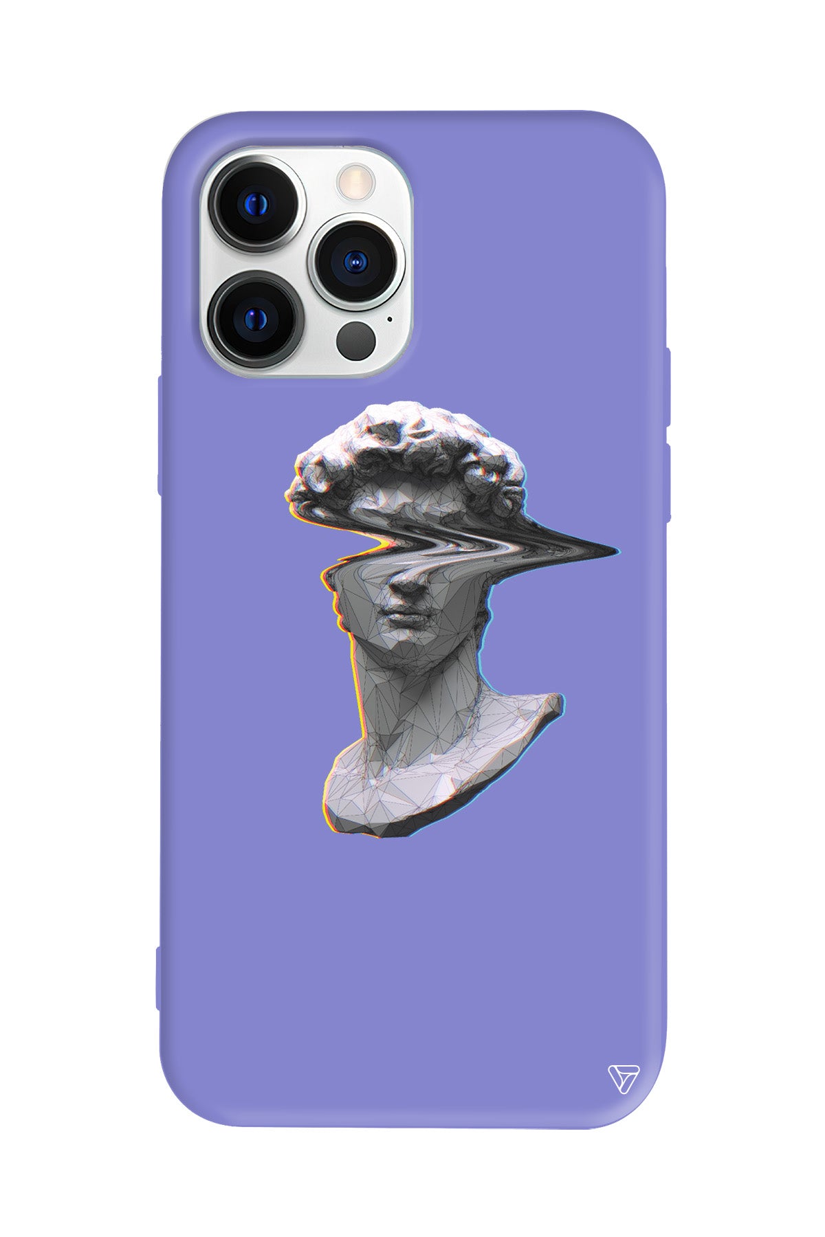 Glitch David Lansman Model İçi Kadife Silikon Telefon Kılıfı