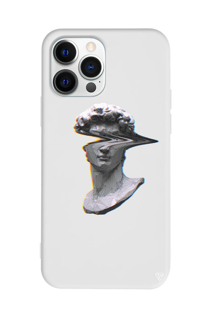 Glitch David Lansman Model İçi Kadife Silikon Telefon Kılıfı