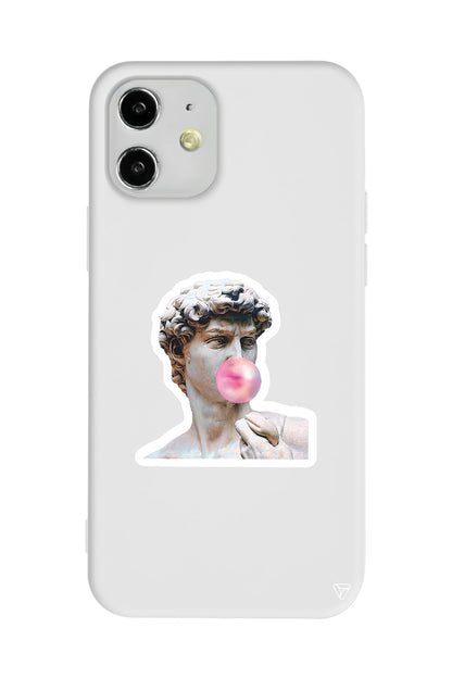 Postmodern David Lansman Model İçi Kadife Silikon Telefon Kılıfı