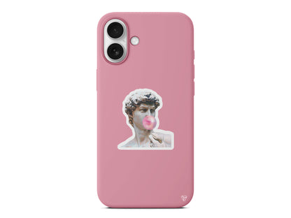 Postmodern David Lansman Model İçi Kadife Silikon Telefon Kılıfı – Plus Serisine Özel