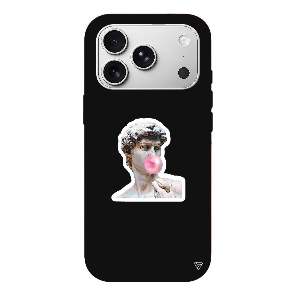 Postmodern David Lansman Model İçi Kadife Silikon Telefon Kılıfı