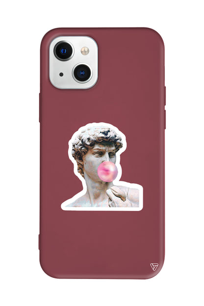 Postmodern David Lansman Model İçi Kadife Silikon Telefon Kılıfı – Plus Serisine Özel