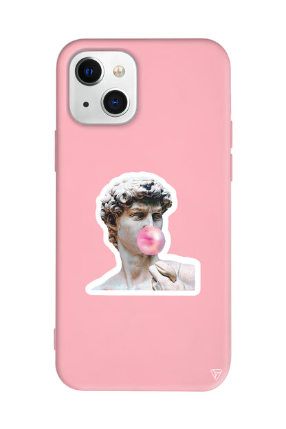 Postmodern David Lansman Model İçi Kadife Silikon Telefon Kılıfı