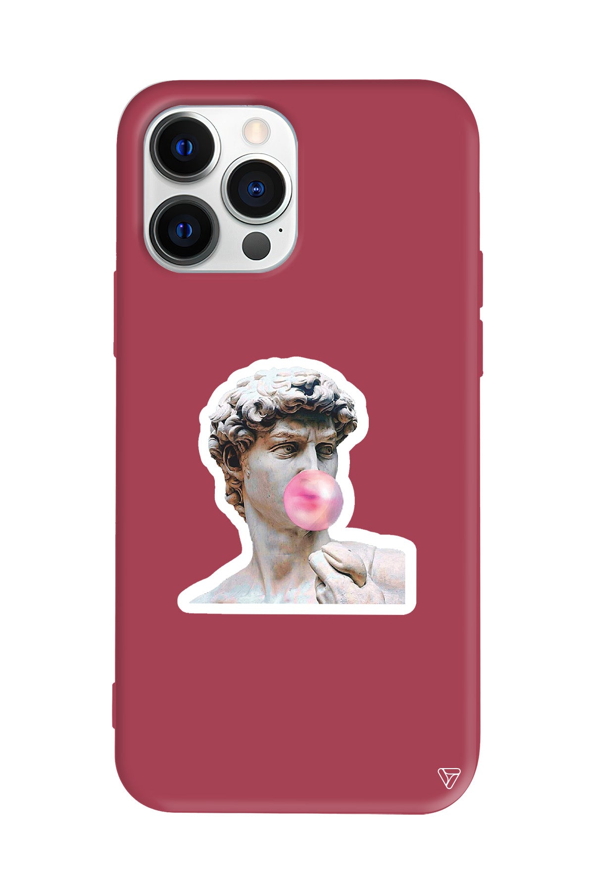 Postmodern David Lansman Model İçi Kadife Silikon Telefon Kılıfı