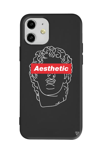 Aesthetic Lansman Model İçi Kadife Silikon Telefon Kılıfı