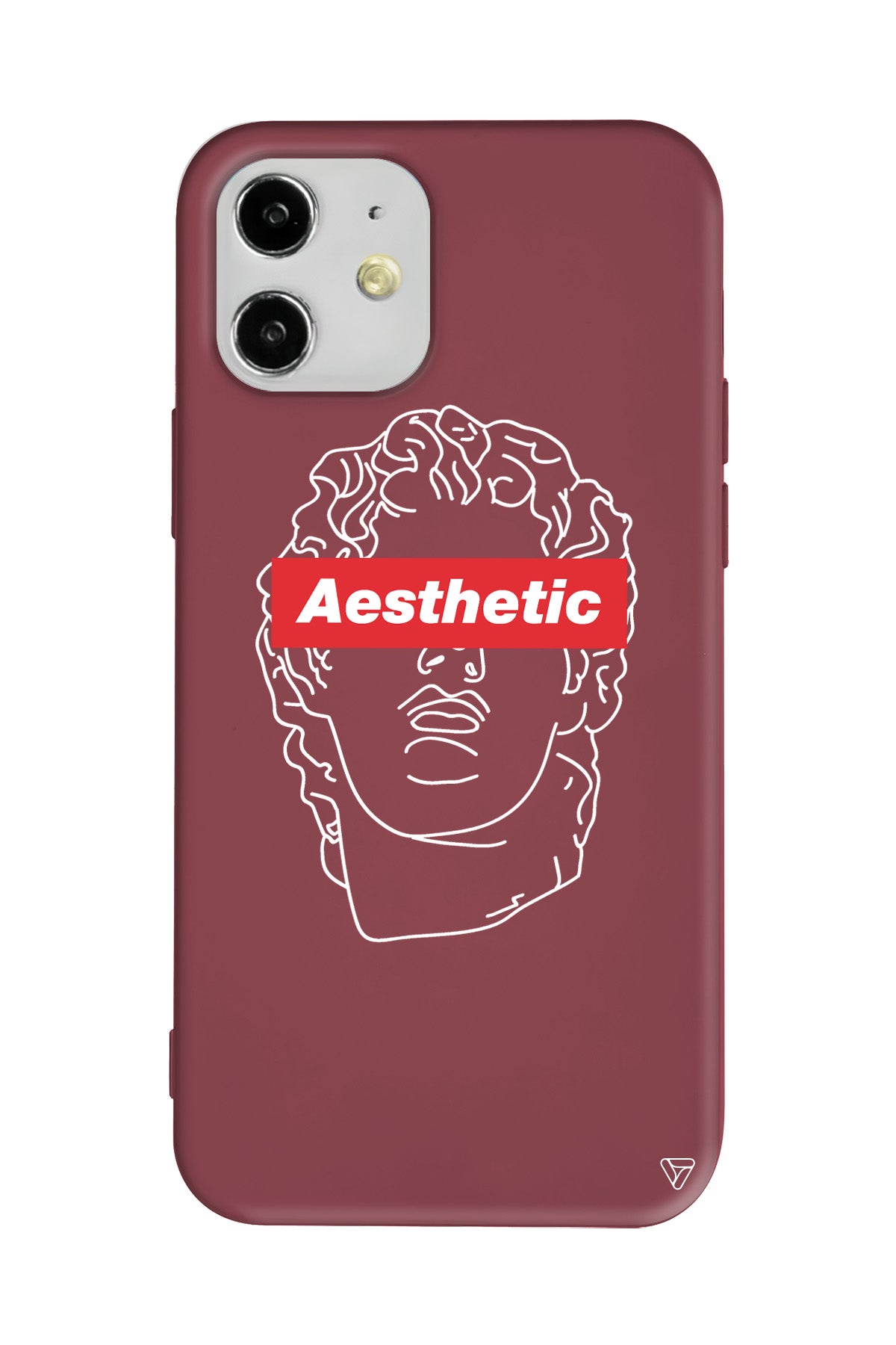 Aesthetic Lansman Model İçi Kadife Silikon Telefon Kılıfı