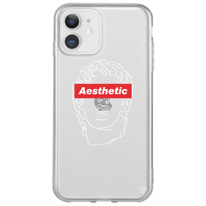 Aesthetic Lansman Model İçi Kadife Silikon Telefon Kılıfı
