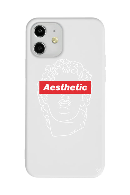 Aesthetic Lansman Model İçi Kadife Silikon Telefon Kılıfı