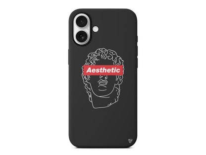 Aesthetic Lansman Model İçi Kadife Silikon Telefon Kılıfı