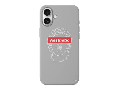 Aesthetic Lansman Model İçi Kadife Silikon Telefon Kılıfı