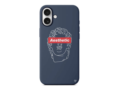 Aesthetic Lansman Model İçi Kadife Silikon Telefon Kılıfı
