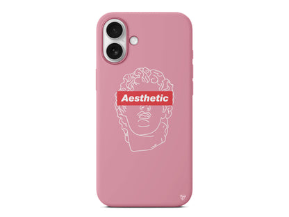 Aesthetic Lansman Model İçi Kadife Silikon Telefon Kılıfı