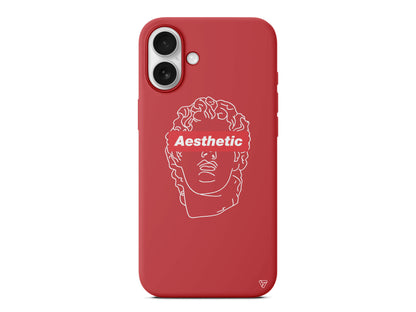 Aesthetic Lansman Model İçi Kadife Silikon Telefon Kılıfı – Plus Serisine Özel