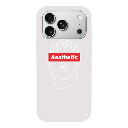 Aesthetic Lansman Model İçi Kadife Silikon Telefon Kılıfı