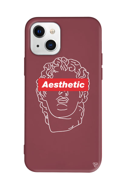 Aesthetic Lansman Model İçi Kadife Silikon Telefon Kılıfı