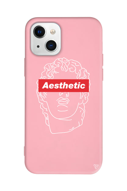 Aesthetic Lansman Model İçi Kadife Silikon Telefon Kılıfı