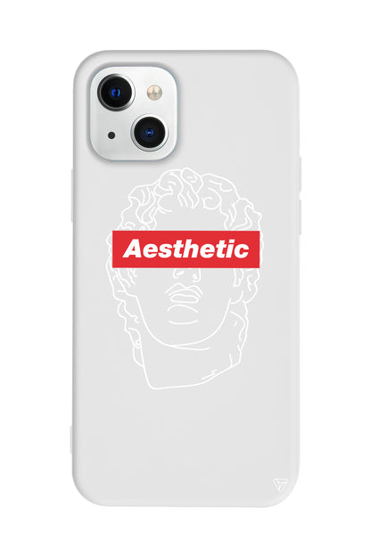 Aesthetic Lansman Model İçi Kadife Silikon Telefon Kılıfı