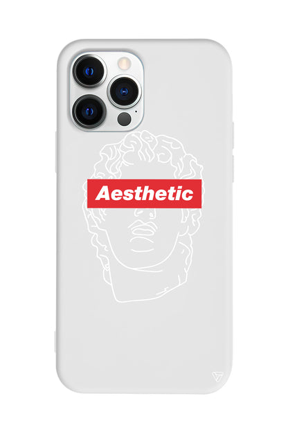 Aesthetic Lansman Model İçi Kadife Silikon Telefon Kılıfı