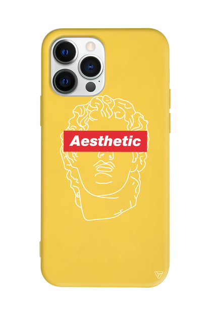 Aesthetic Lansman Model İçi Kadife Silikon Telefon Kılıfı
