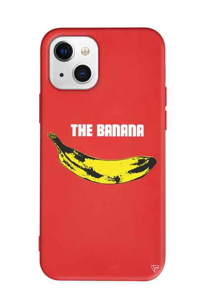 Andy Warhol Banana Lansman Model İçi Kadife Silikon Telefon Kılıfı – Plus Serisine Özel