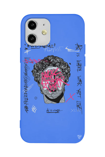 Punk David Lansman Model İçi Kadife Silikon Telefon Kılıfı