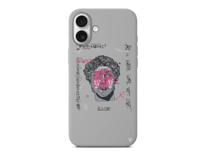 Punk David Lansman Model İçi Kadife Silikon Telefon Kılıfı