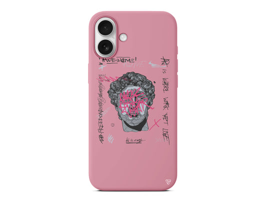 Punk David Lansman Model İçi Kadife Silikon Telefon Kılıfı – Plus Serisine Özel