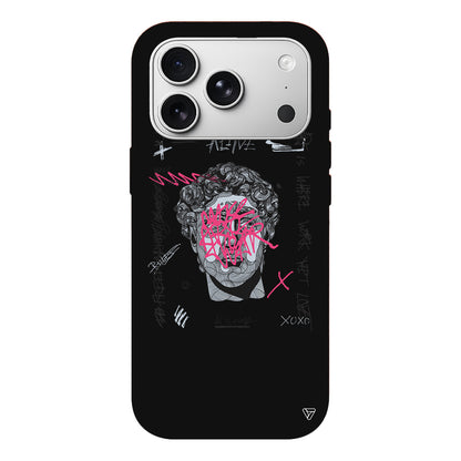 Punk David Lansman Model İçi Kadife Silikon Telefon Kılıfı