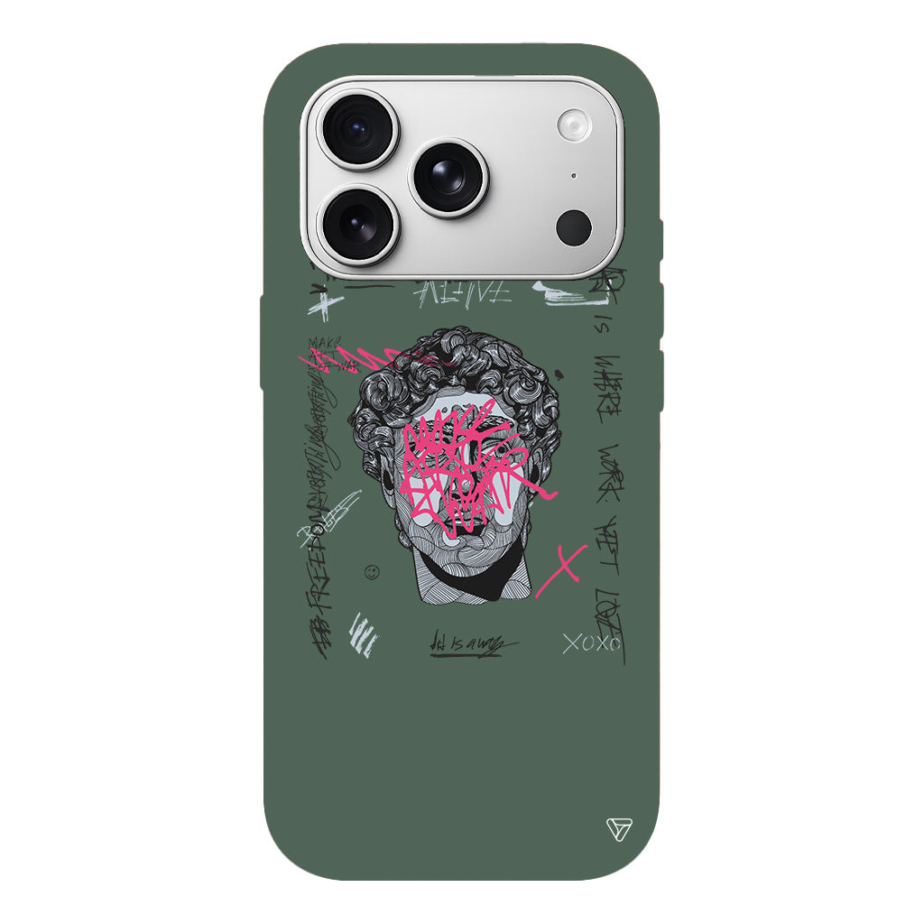 Punk David Lansman Model İçi Kadife Silikon Telefon Kılıfı