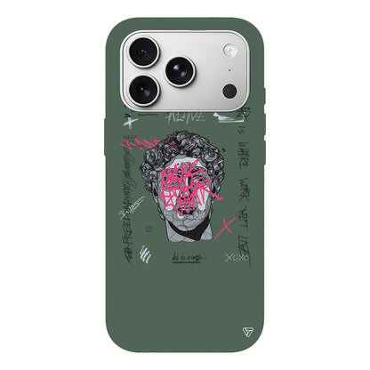 Punk David Lansman Model İçi Kadife Silikon Telefon Kılıfı
