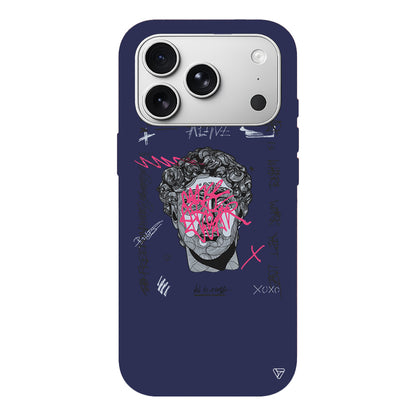 Punk David Lansman Model İçi Kadife Silikon Telefon Kılıfı