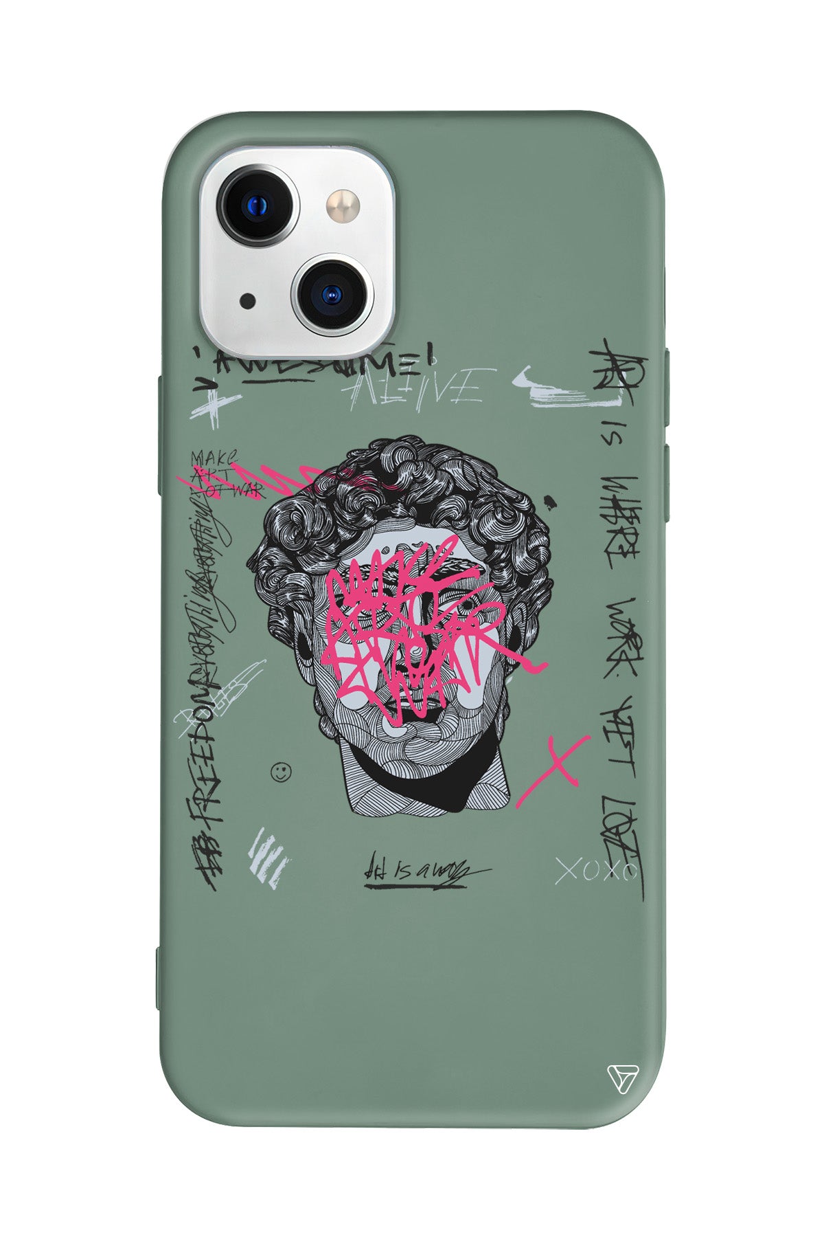 Punk David Lansman Model İçi Kadife Silikon Telefon Kılıfı – Plus Serisine Özel