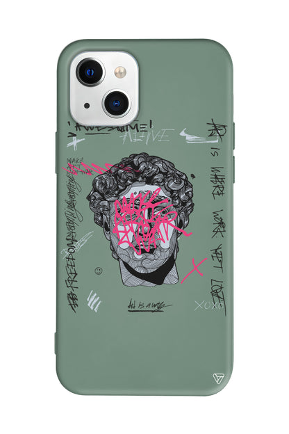 Punk David Lansman Model İçi Kadife Silikon Telefon Kılıfı – Plus Serisine Özel