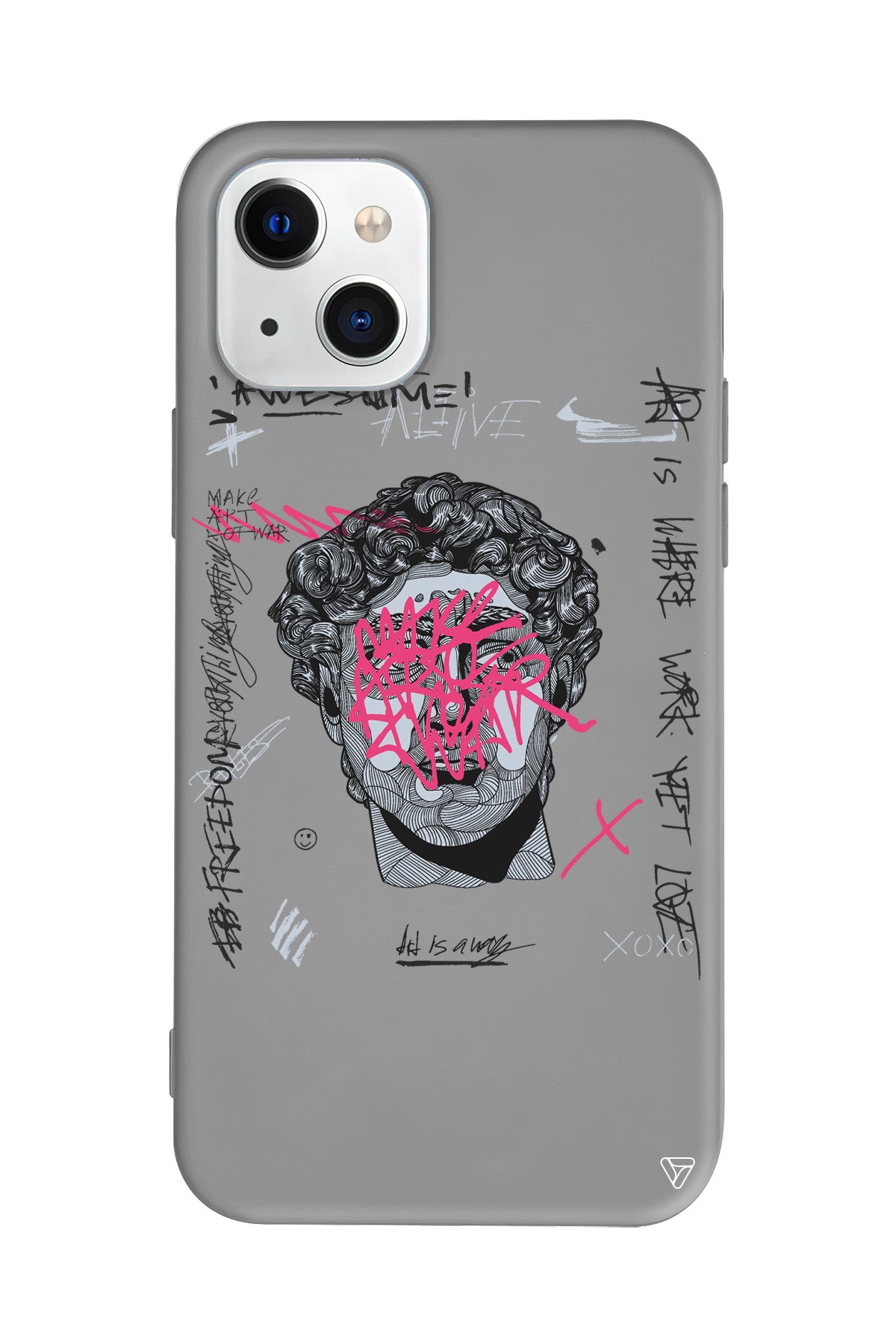 Punk David Lansman Model İçi Kadife Silikon Telefon Kılıfı – Plus Serisine Özel