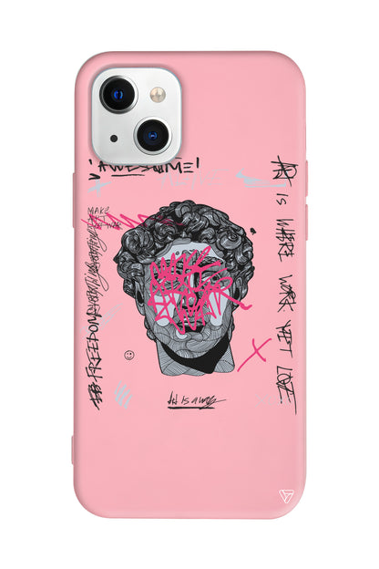 Punk David Lansman Model İçi Kadife Silikon Telefon Kılıfı