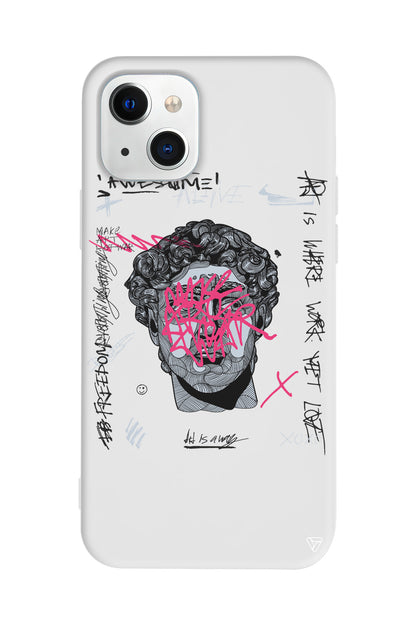 Punk David Lansman Model İçi Kadife Silikon Telefon Kılıfı – Plus Serisine Özel