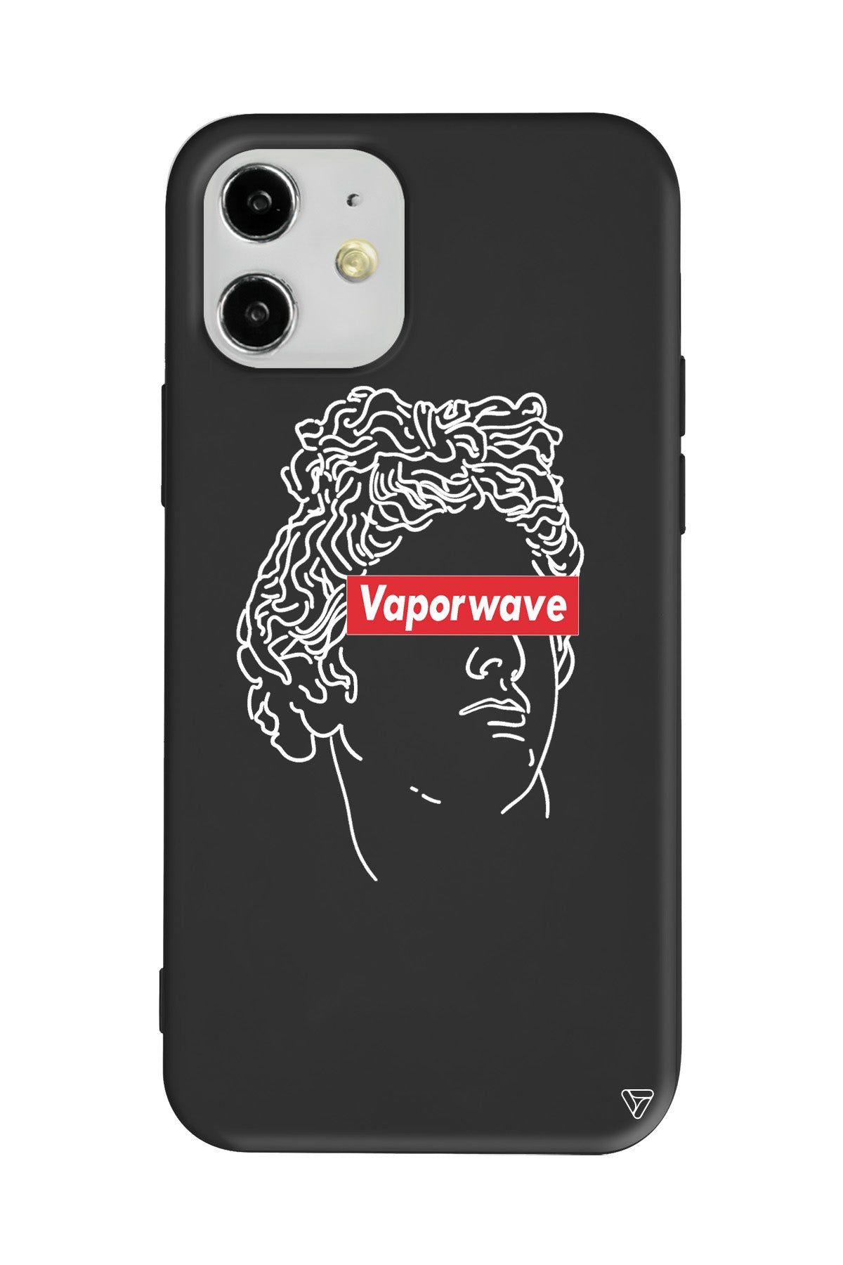 Vaporwave Lansman Model İçi Kadife Silikon Telefon Kılıfı