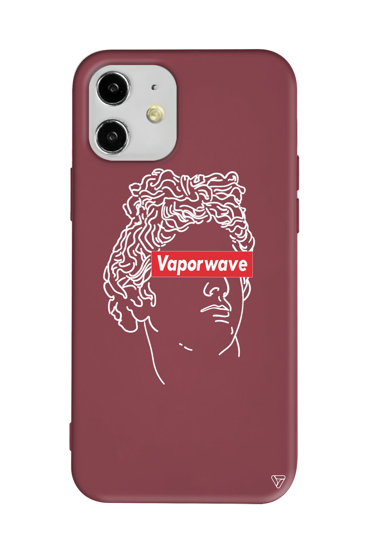 Vaporwave Lansman Model İçi Kadife Silikon Telefon Kılıfı