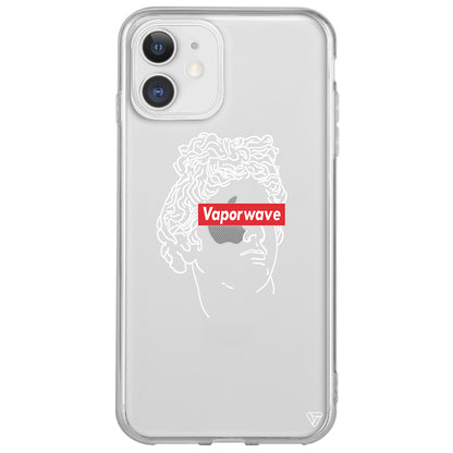 Vaporwave Lansman Model İçi Kadife Silikon Telefon Kılıfı