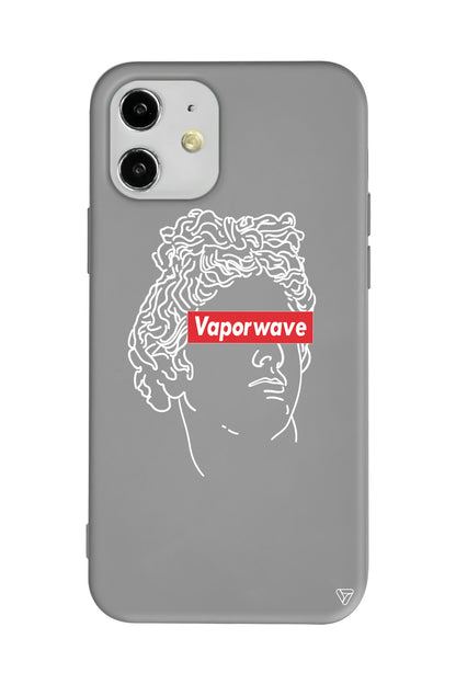 Vaporwave Lansman Model İçi Kadife Silikon Telefon Kılıfı