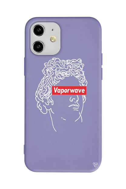Vaporwave Lansman Model İçi Kadife Silikon Telefon Kılıfı