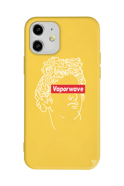Vaporwave Lansman Model İçi Kadife Silikon Telefon Kılıfı