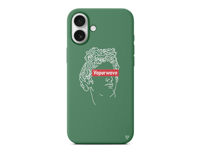 Vaporwave Lansman Model İçi Kadife Silikon Telefon Kılıfı