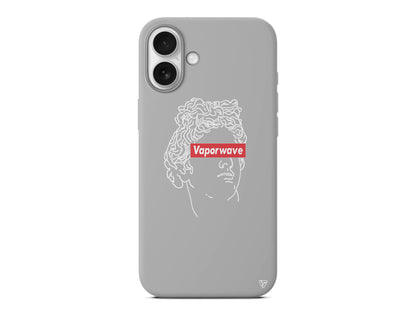 Vaporwave Lansman Model İçi Kadife Silikon Telefon Kılıfı