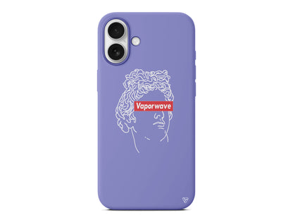 Vaporwave Lansman Model İçi Kadife Silikon Telefon Kılıfı