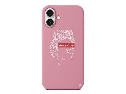 Vaporwave Lansman Model İçi Kadife Silikon Telefon Kılıfı – Plus Serisine Özel