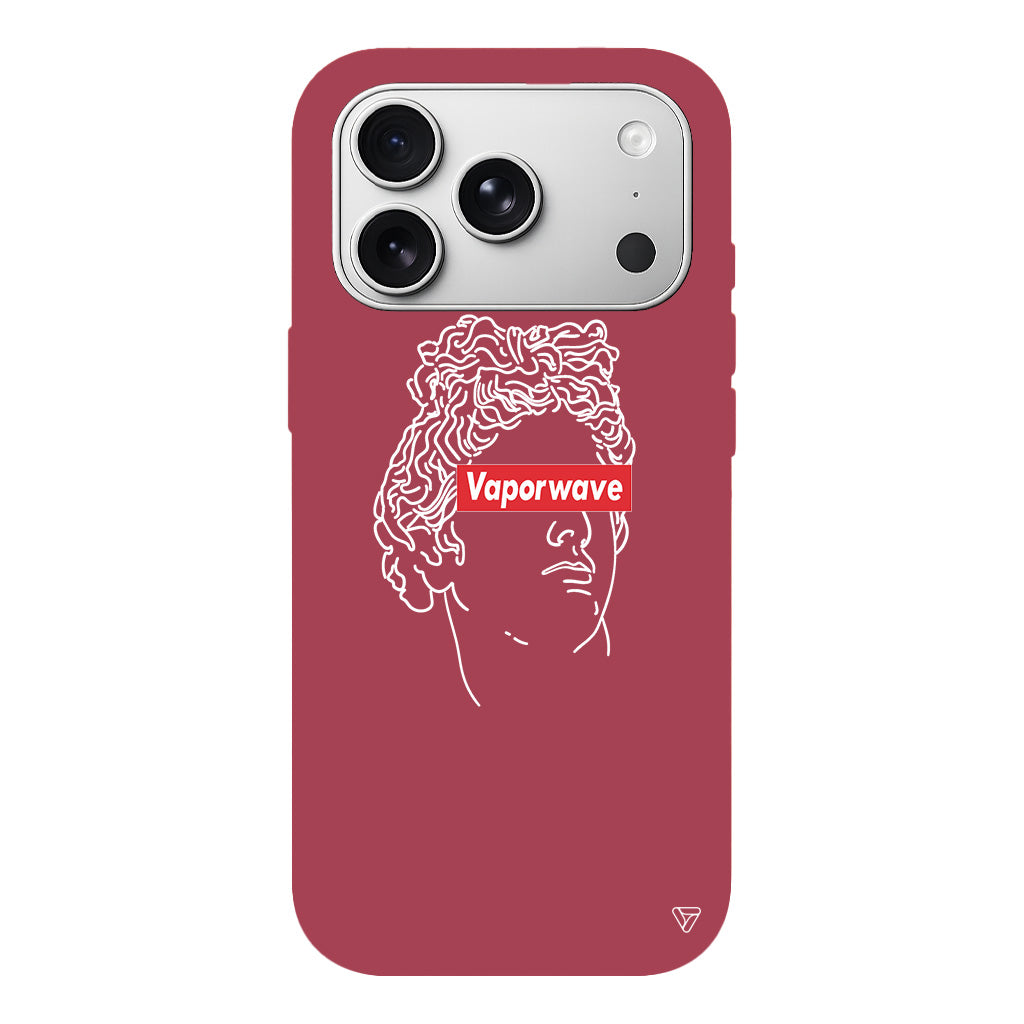 Vaporwave Lansman Model İçi Kadife Silikon Telefon Kılıfı