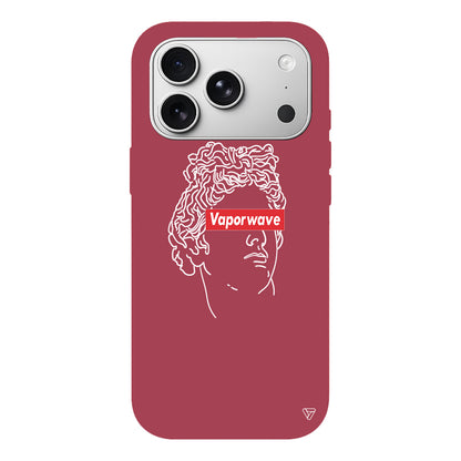 Vaporwave Lansman Model İçi Kadife Silikon Telefon Kılıfı