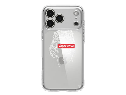 Vaporwave Lansman Model İçi Kadife Silikon Telefon Kılıfı